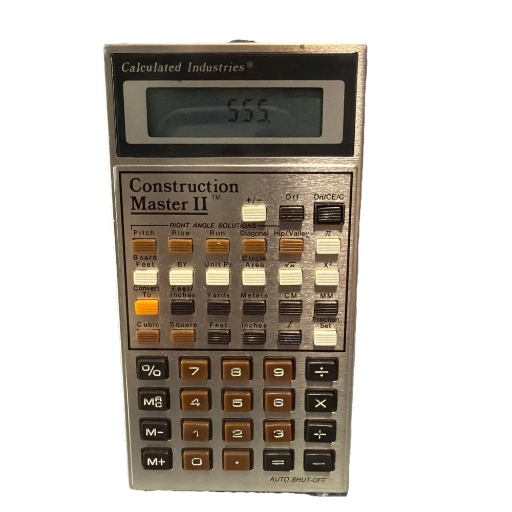 VTG Calculated Industries Construction Master II Calculator Trig Working